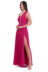 Abito Monospalla Con Swaroski D'andrea Collection