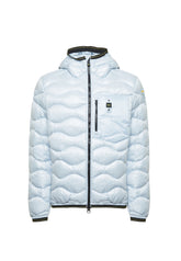 Piumino imbottito ad onde con cappuccio Blauer