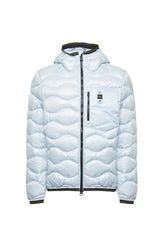 Piumino imbottito ad onde con cappuccio Blauer