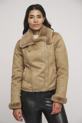 Giacca in eco pelle scamosciata Rino e Pelle