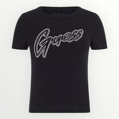 T-shirt Guess- logo borchiato