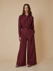 Pantalone Di Cotone Con Cintura