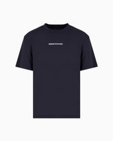 T-SHIRT REGULAR FIT CON STAMPA LOGO SU FRONTE E RETRO