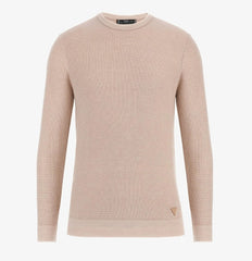 Maglione girocollo Earle Stitched in filato bicolore Guess