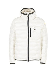 Piumino imbottito ad onde con cappuccio Blauer