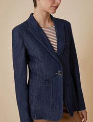 Blazer in jersey effetto denim Pennyblack