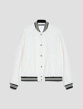 Bomber in stuoia con paillettes Pennyblack