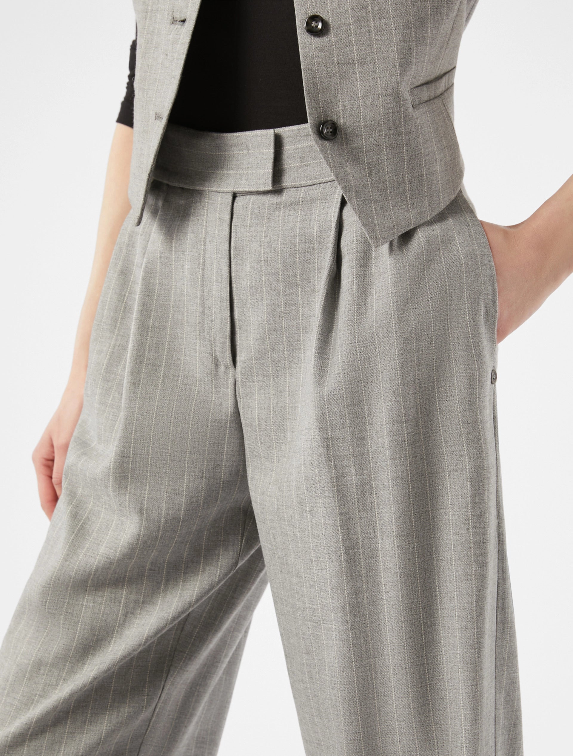 Pantaloni in twill dal taglio rilassato PENNYBLACK