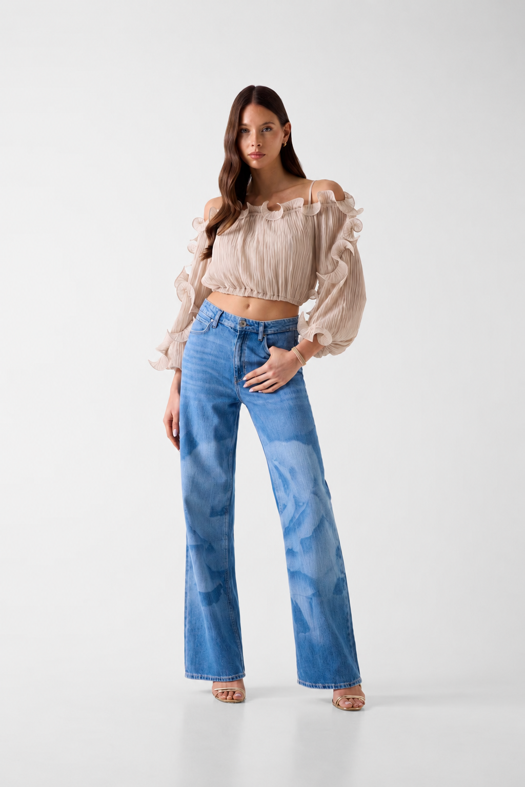 Top in chiffon W6RH29 Guess