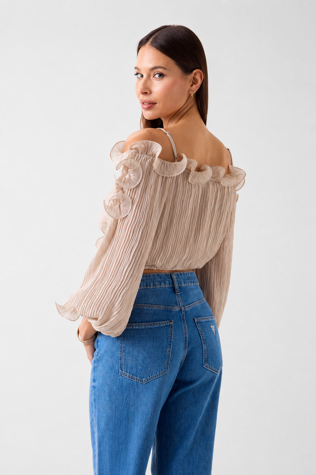 Top in chiffon W6RH29 Guess