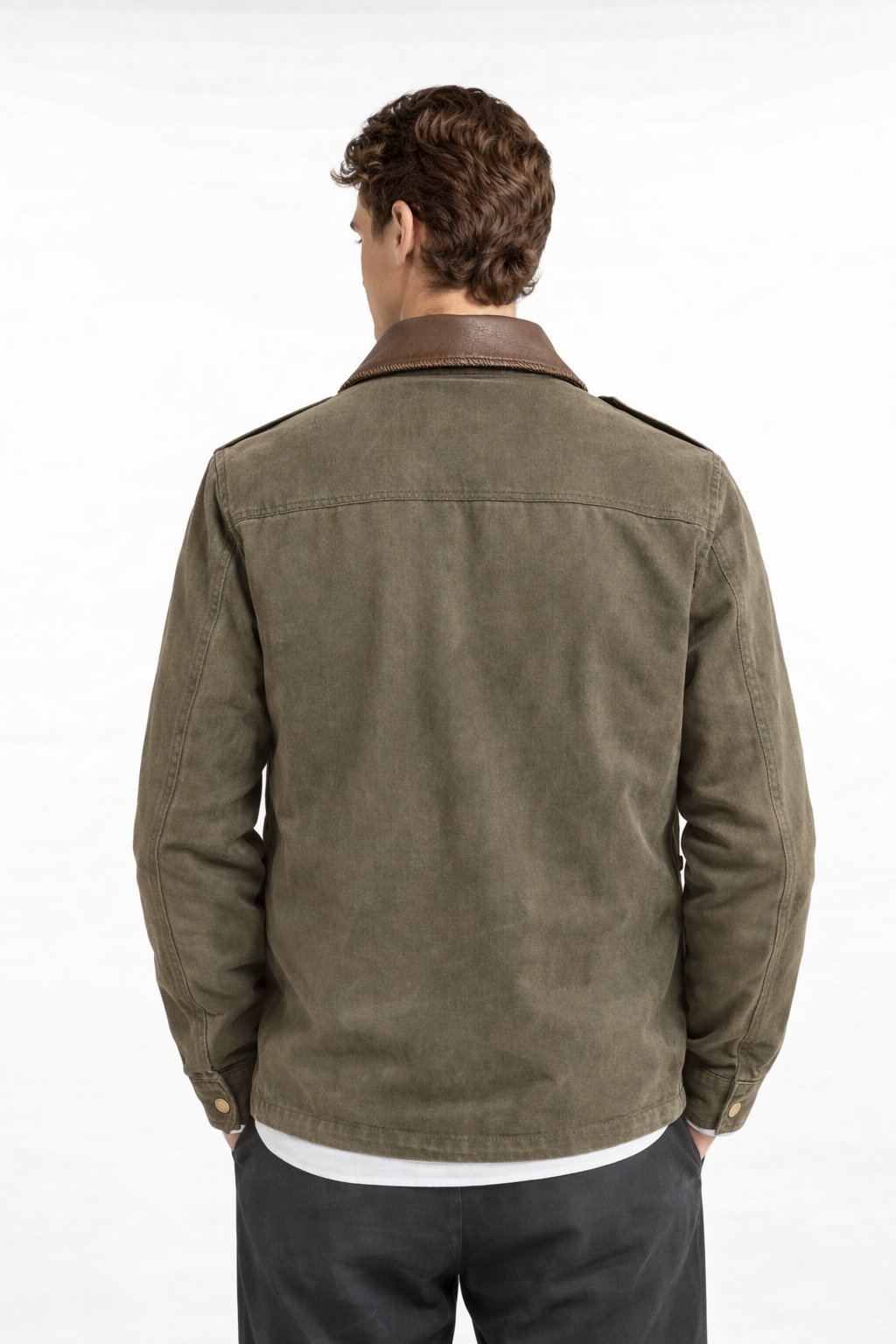 Giacca Con Collo In Pelle KOP278 Harmont&Blaine