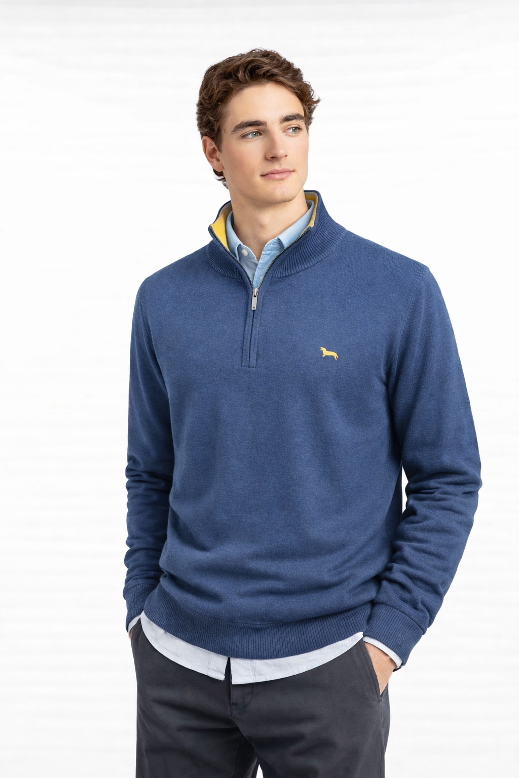 Maglioncino Mezza Zip HRP444 Harmont&Blaine