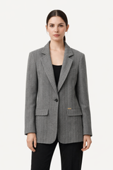 Giacca In Tessuto Spigato MAB35597 Mariella Burani