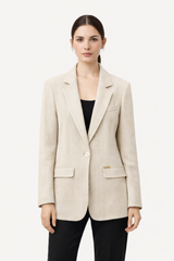 Giacca In Tessuto Spigato MAB35597 Mariella Burani