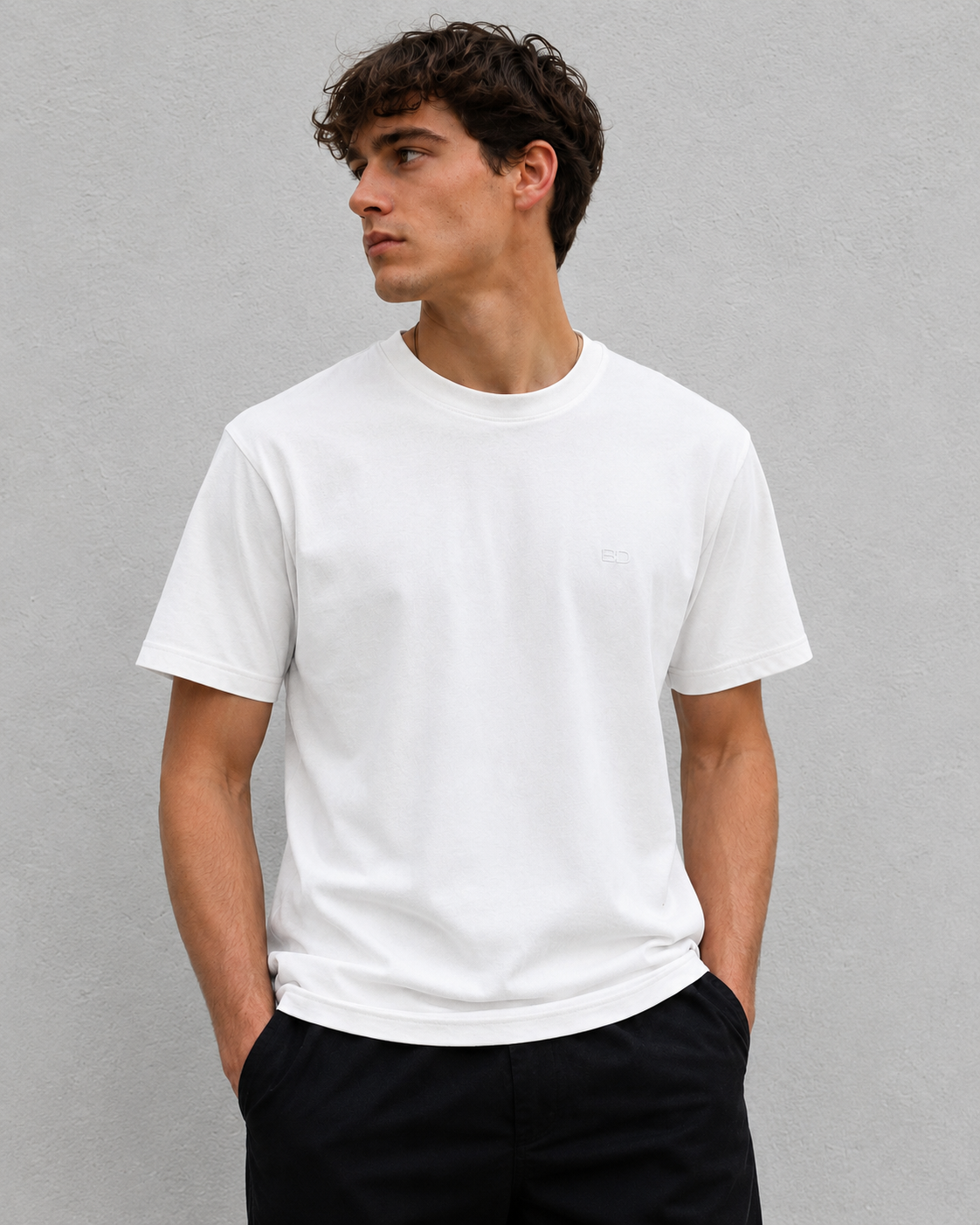 T-shirt Logo Ricamato Brian Dales