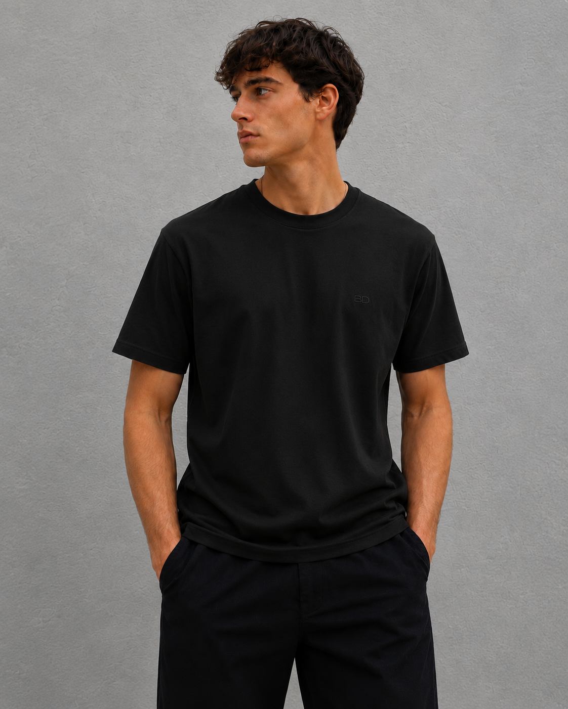 T-shirt Logo Ricamato Brian Dales