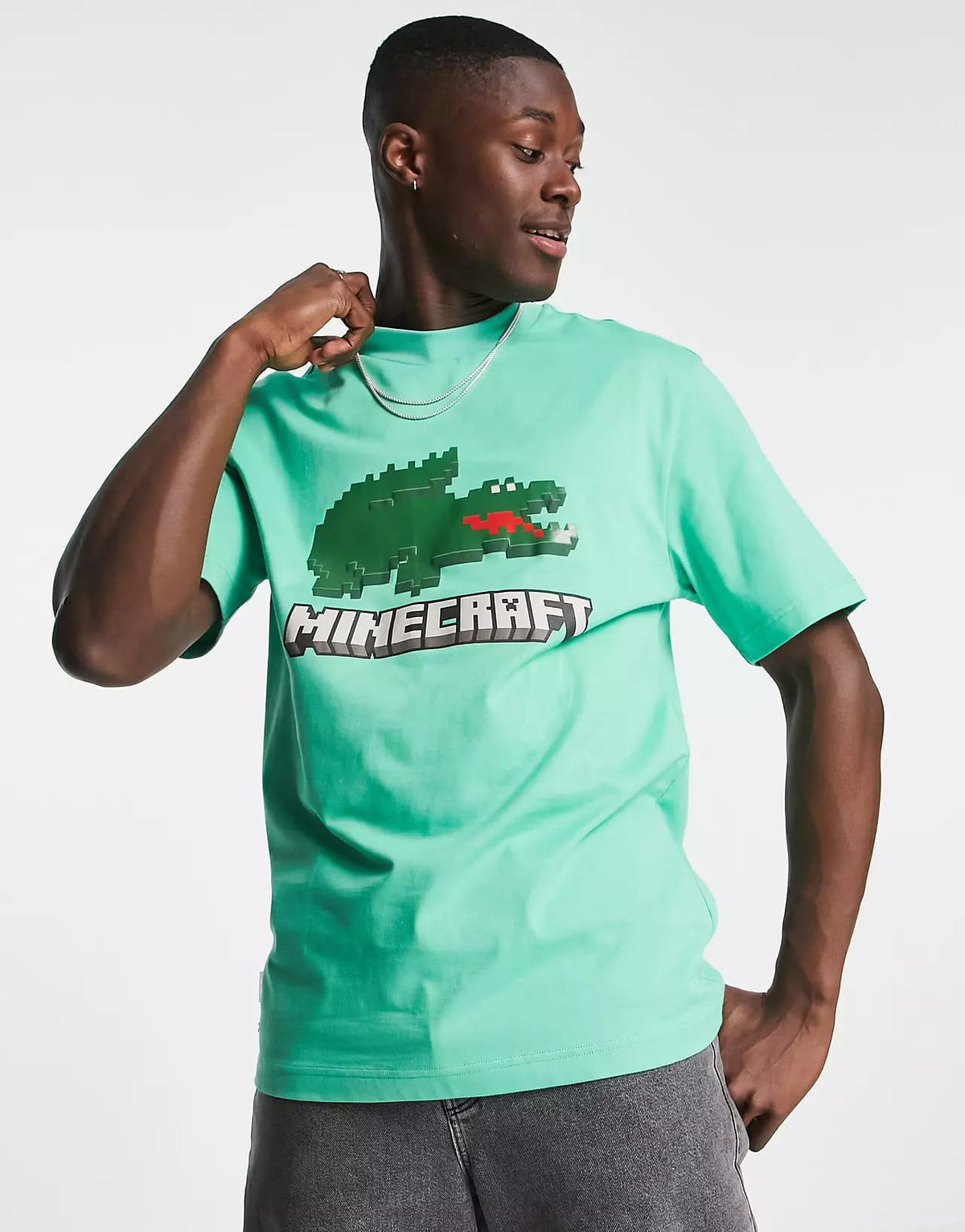 T-shirt in Cotone LaCoste “Minecraft”