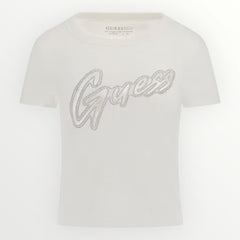 T-shirt Guess- logo borchiato