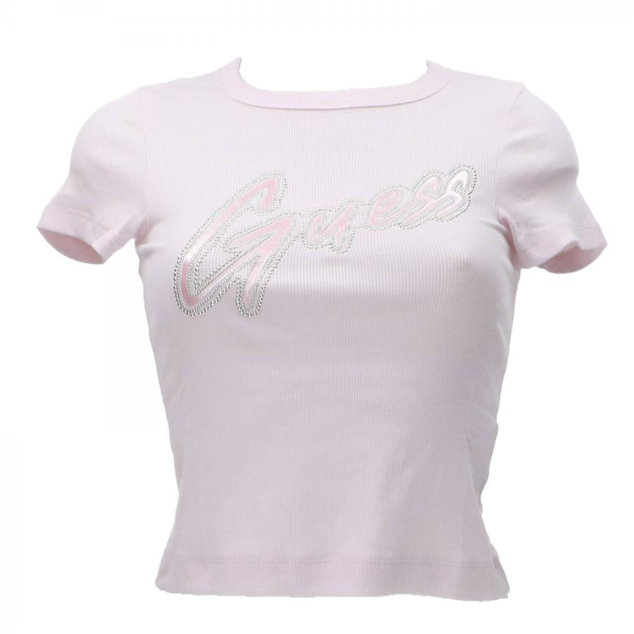 T-shirt Guess- logo borchiato