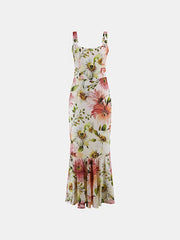 Vestito Guess lungo a balze