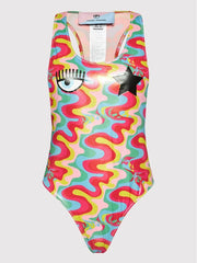 Costume Intero Con Stampa Chiara Ferragni