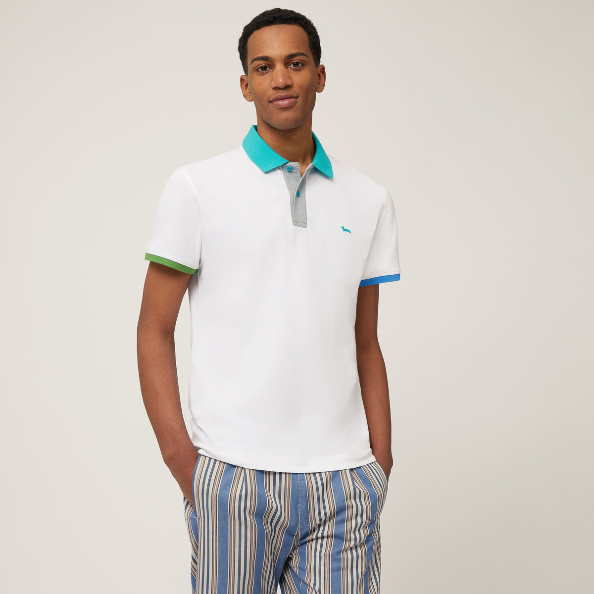 Polo Harmont&Blaine Con Colletto Colorato