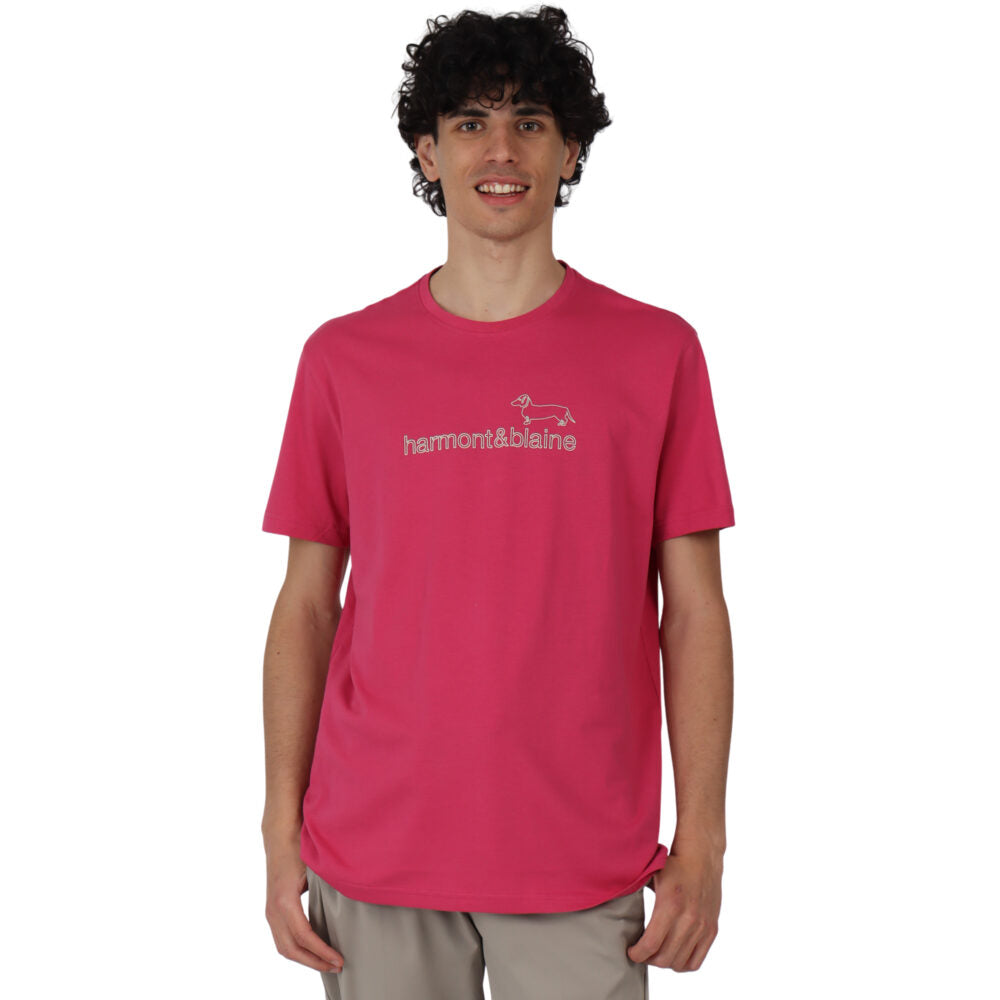 T-shirt Harmont&Blaine Scritta Gommata Grande