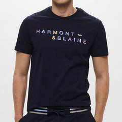 T-shirt logo girocollo Harmont&Blaine