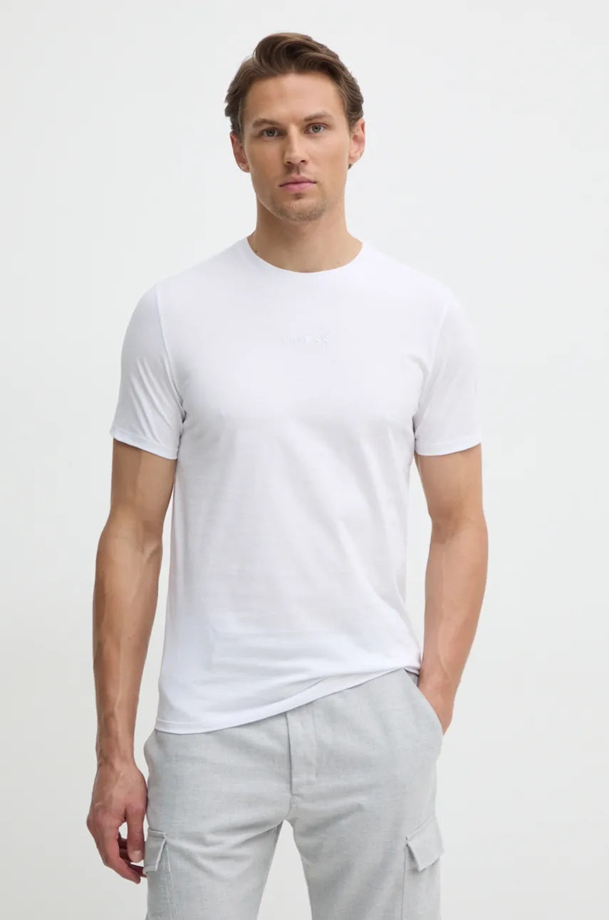 T-shirt Guess Logo Ricamato