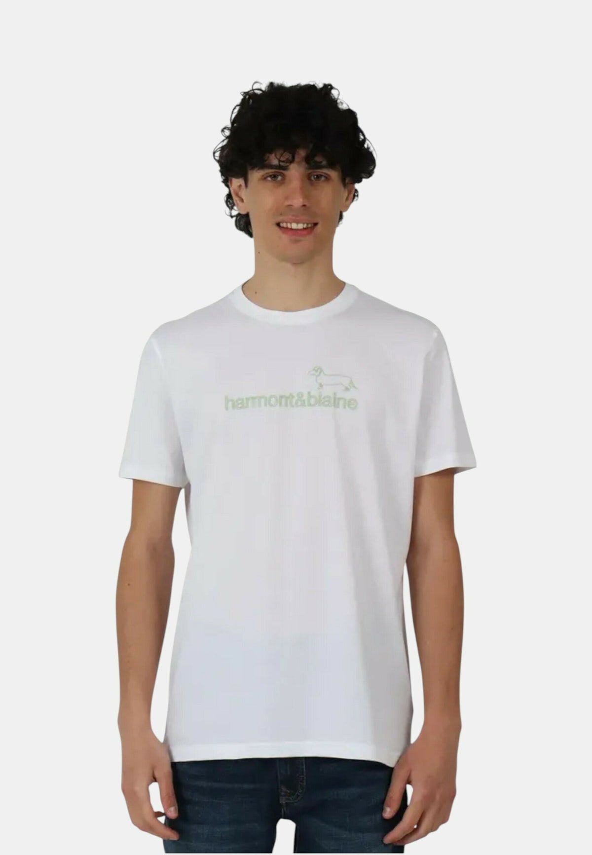 T-shirt Harmont&Blaine Scritta Gommata Grande