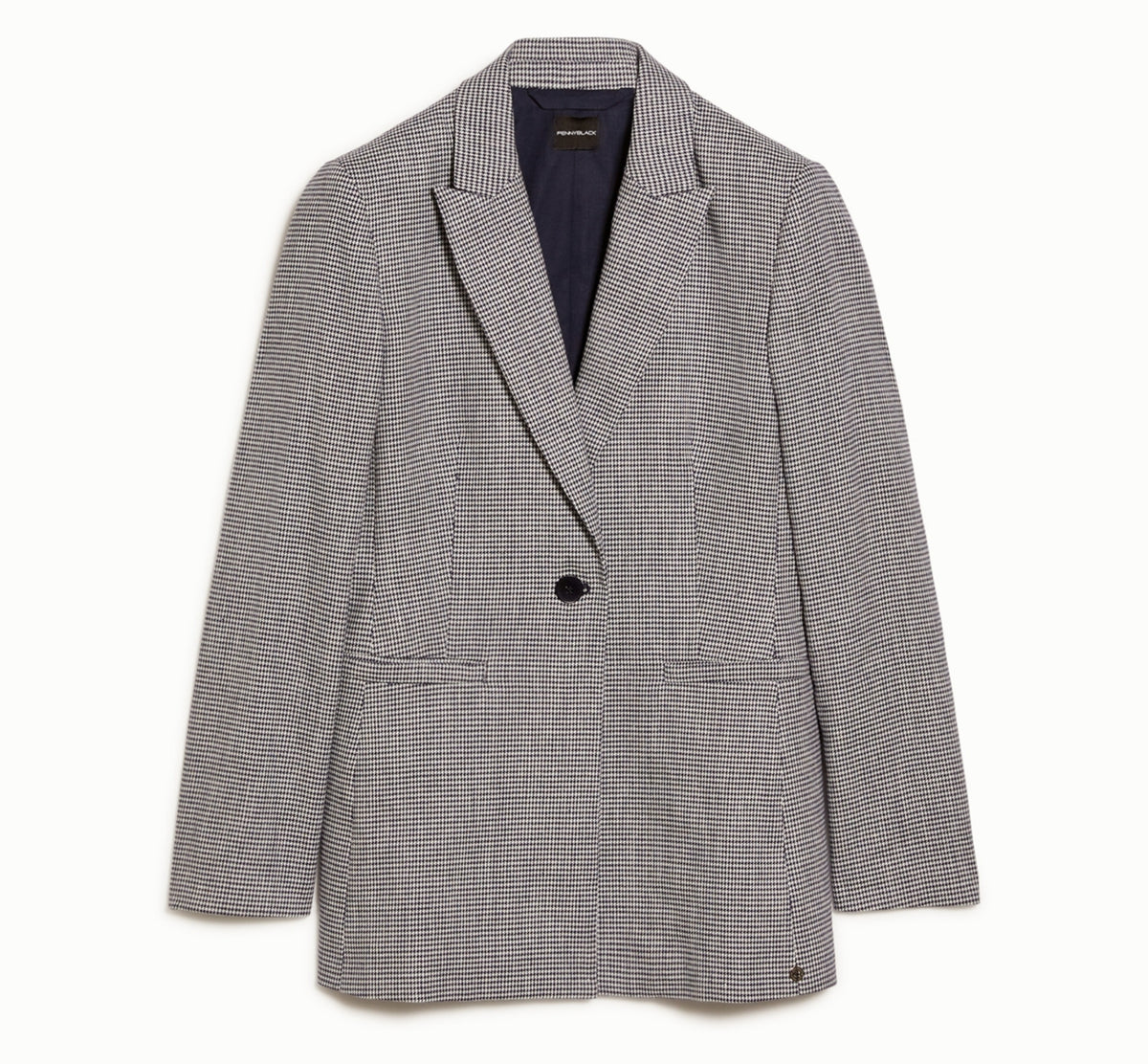 Blazer in lino e cotone