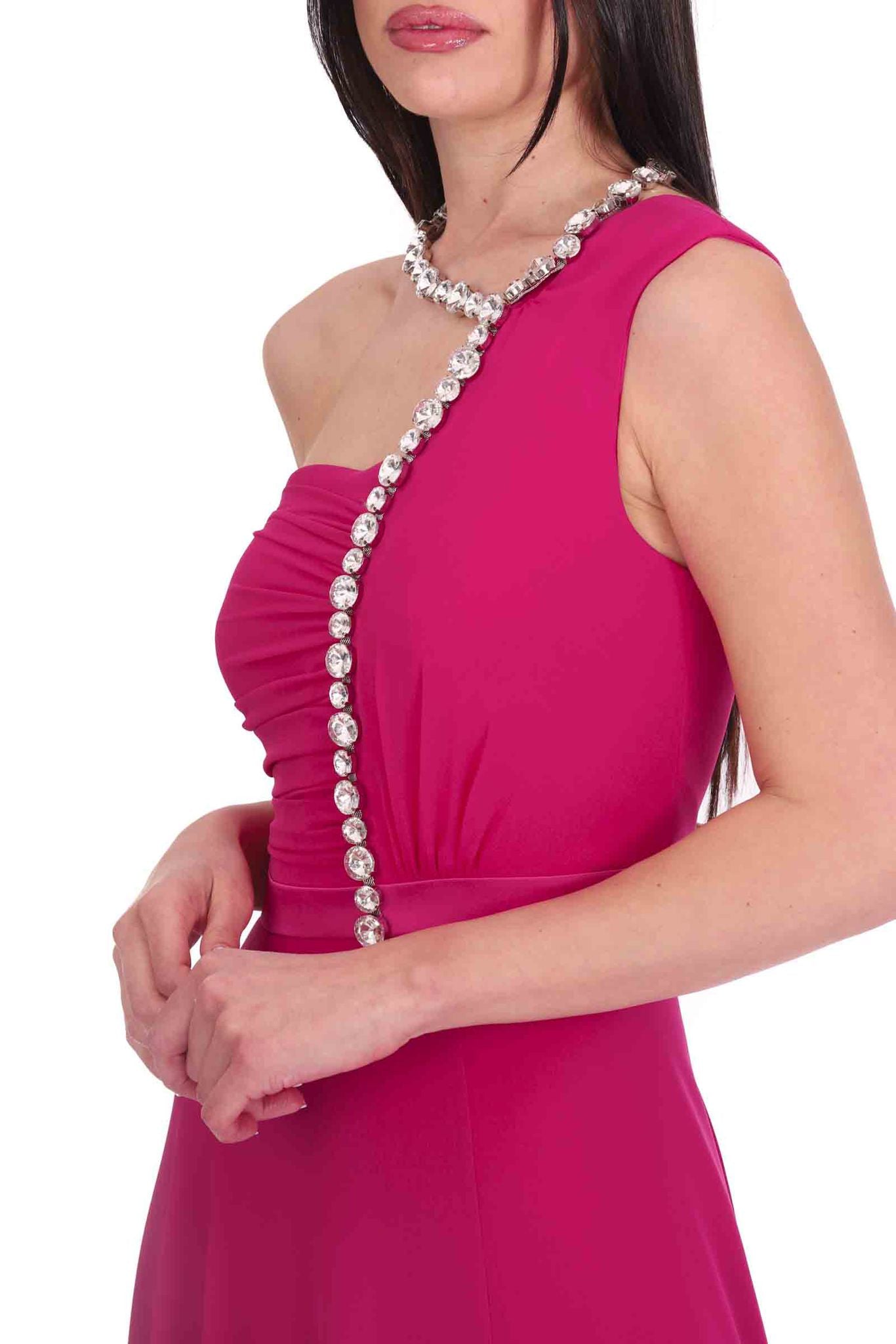 Abito Monospalla Con Swaroski D'andrea Collection