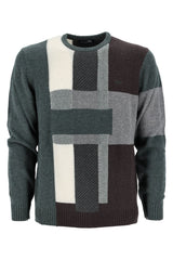 Pullover lana girocollo color block Harmont & Blaine