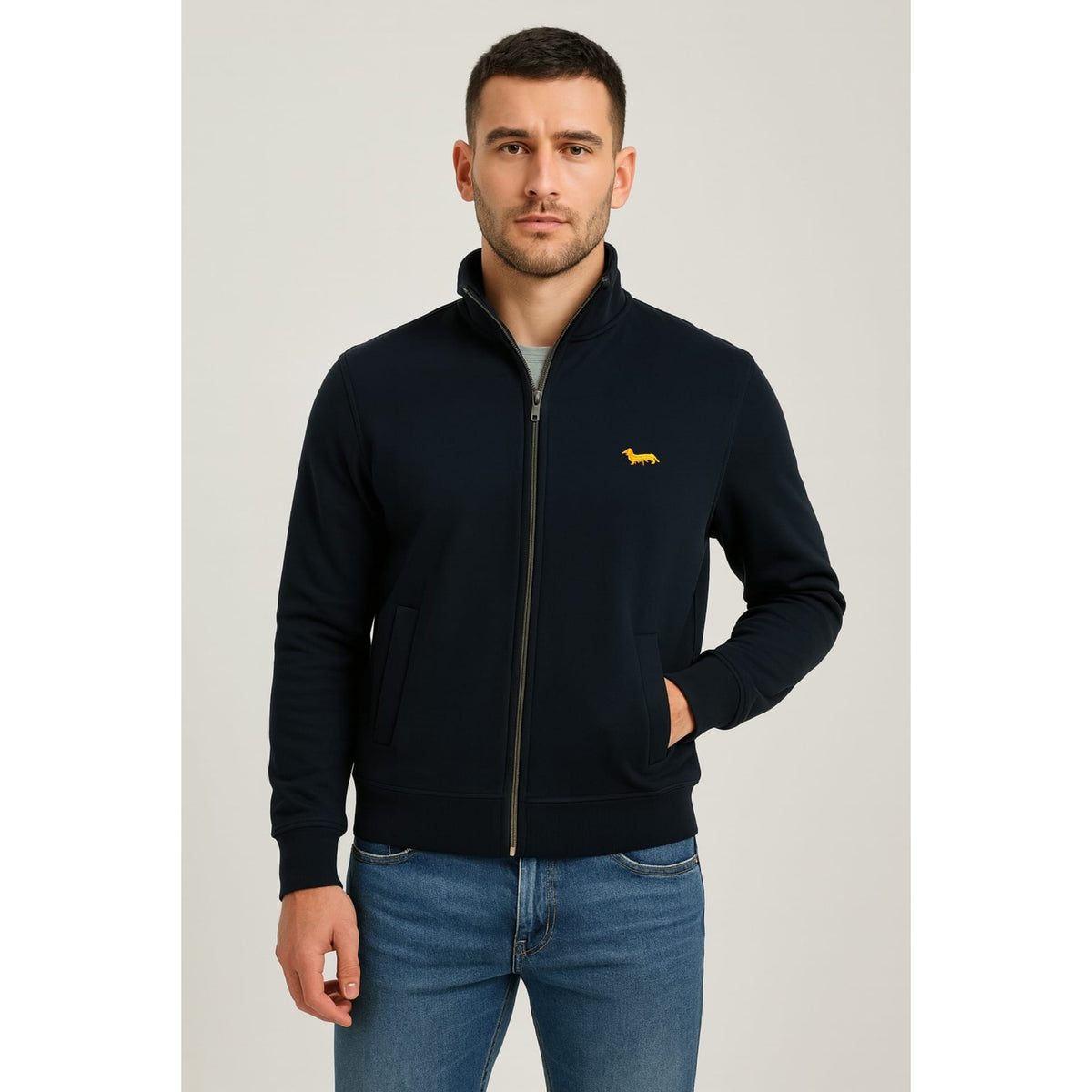 Felpa Con Zip FRP195 Harmont&Blaine