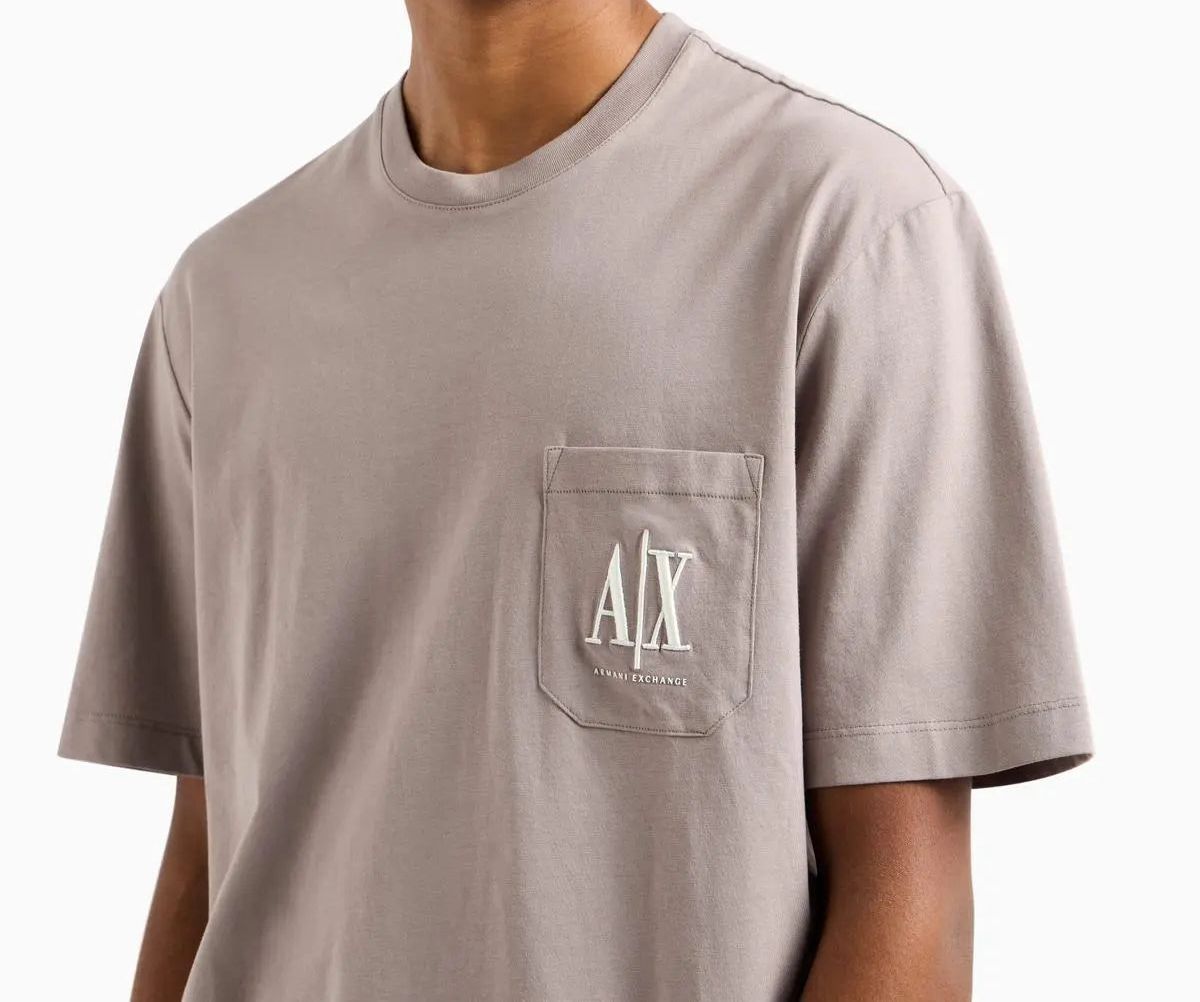 T-shirt Armani Exchange Con Taschino E Logo