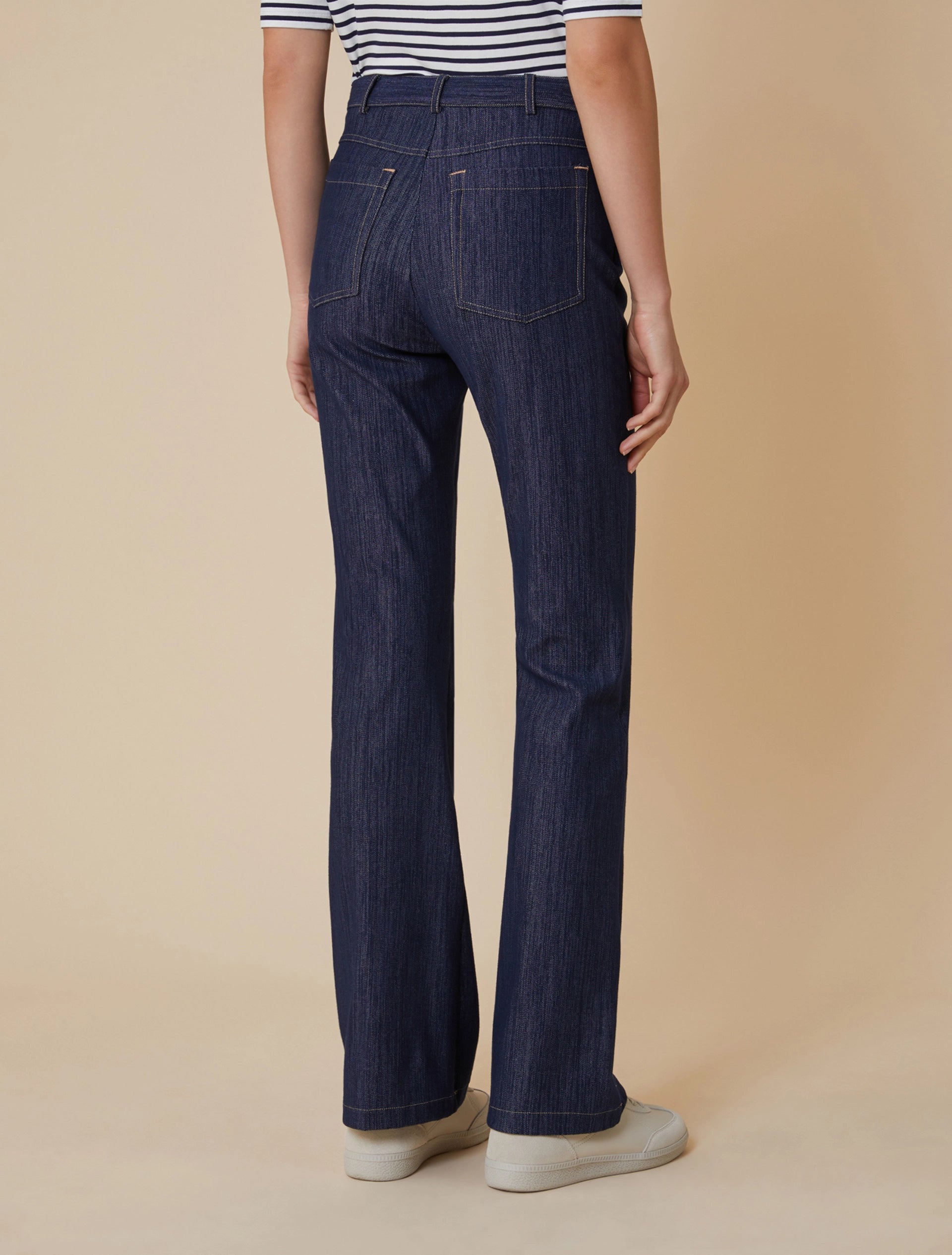 Pantaloni in jersey effetto denim pennyblack