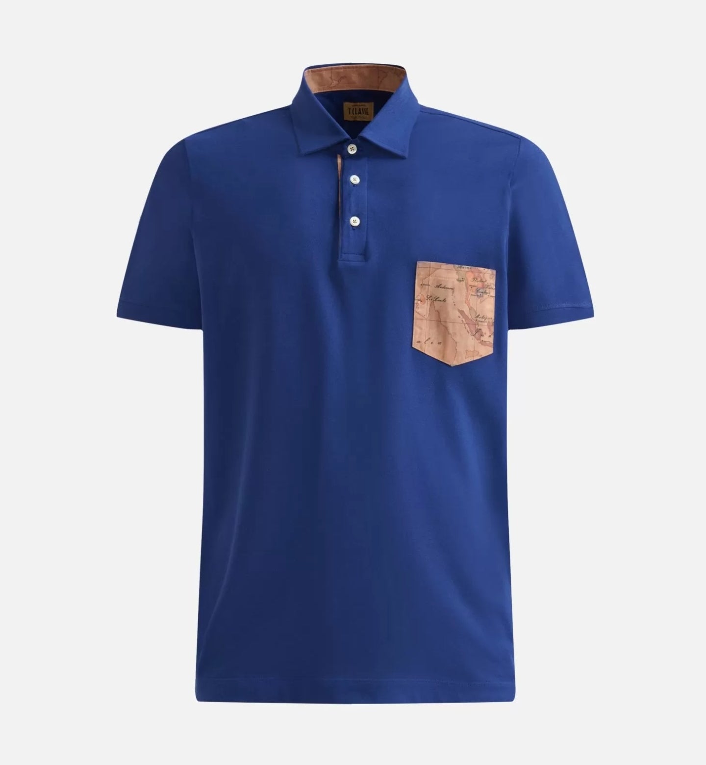 Polo in piqué di cotone con taschino Geo Classic- Alviero Martini