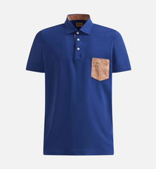 Polo in piqué di cotone con taschino Geo Classic- Alviero Martini
