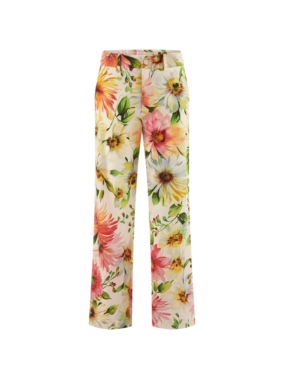 Pantaloni fiori Guess